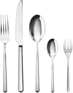 Bestekset 30-delig van Solidchoice van roestvrij staal voor 6 personen