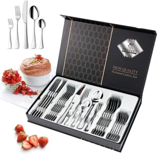 Bestekset, 30-delig, voor 6 personen, zilver