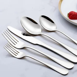 Bestekset, 30-delig, zilverkleurig, voor 6 personen