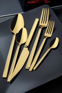 Bestekset 36-delig 18/10 roestvrij staal gold 6-personen 2024 model