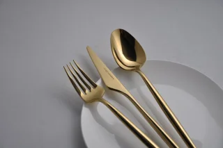 Bestekset 36-delig 18/10 roestvrij staal gold 6-personen 2024 model