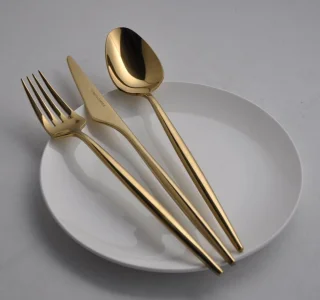 Bestekset 36-delig 18/10 roestvrij staal gold 6-personen 2024 model