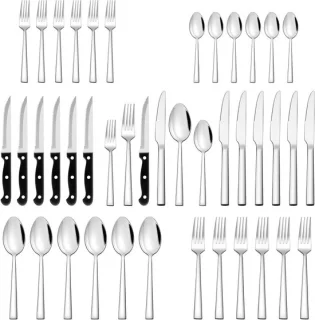 Bestekset 36-delig zilver voor 6 personen