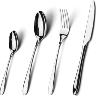 Bestekset 6 personen 24 stuks rvs