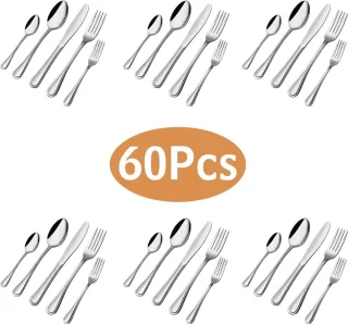Bestekset 60-delig voor 12 personen