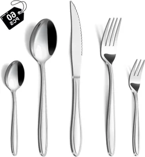 Bestekset 60-delig voor 12 personen - RVS