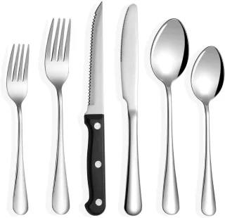 Bestekset 8 Personen Serviesset 6-delig