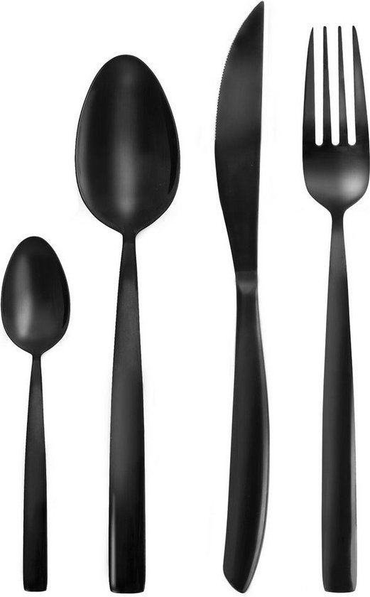 Bestekset Black Edelstaal 24-delig voor 6 Personen