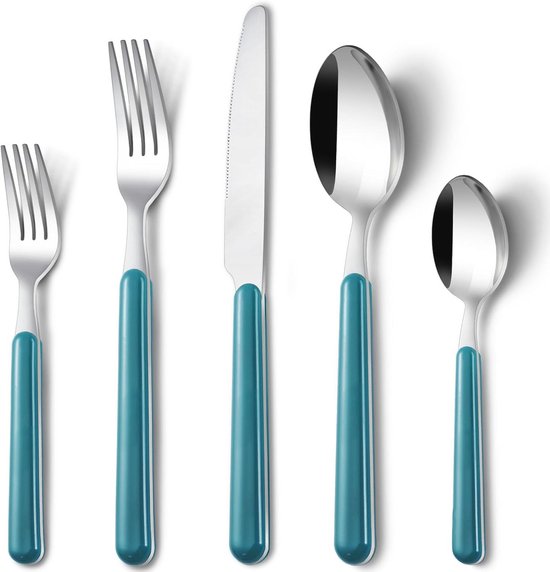 Bestekset Donkerblauw 60-delig voor 12 Personen