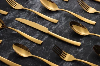 Bestekset Goud 24-delig 24k Zwitsers Roestvrijstaal