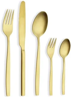 Bestekset Goud 6 Persoons