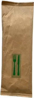 Bestekset Hout FSC® 25 stuks Wegwerp Drievoudig