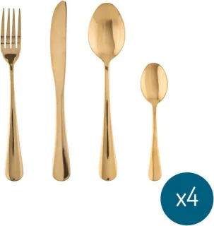 Bestekset Or 16-delig goud