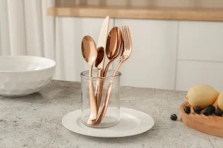 Bestekset Rose Goud 24-delig 24K Roestvrijstaal