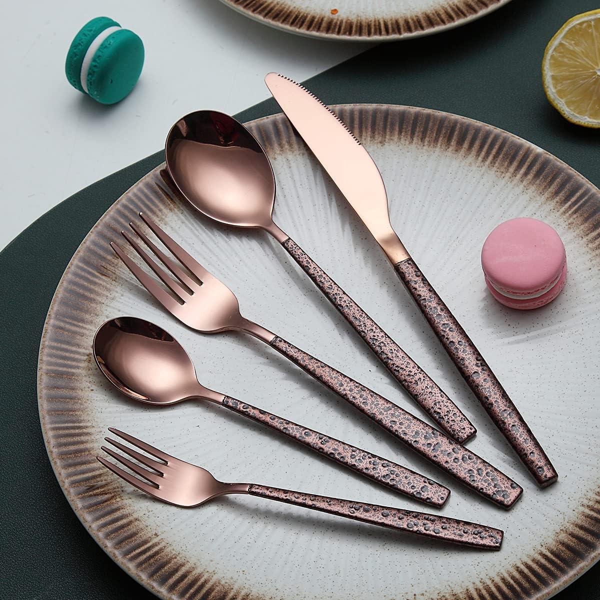 Bestekset Roségoud Titanium 30-delig