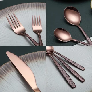 Bestekset Roségoud Titanium 30-delig