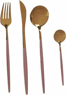 Bestekset Roze Gouden RVS 8-delig