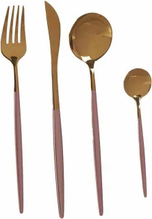 Bestekset Roze Gouden RVS 8-delig
