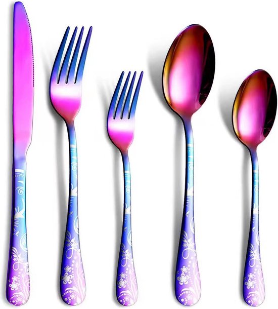 Bestekset RVS 20-delig Regenboog voor 4 Personen review