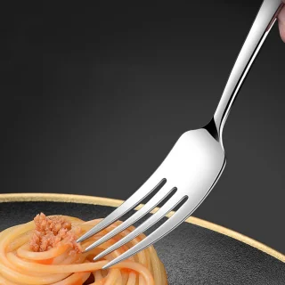 Bestekset RVS 4-delig zilver Roestvrijstalen set