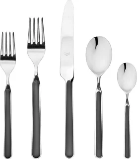 Bestekset RVS 6 persoons zwart