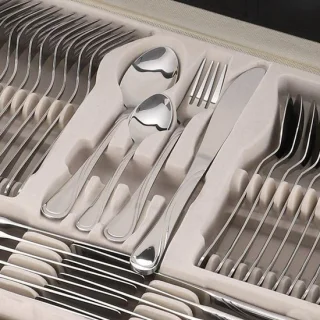 Bestekset RVS 72-delig zilver