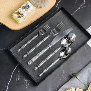 Bestekset RVS Chrome Zilverkleurig 5-delig 1-persoons