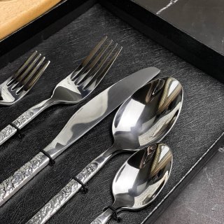 Bestekset RVS Chrome Zilverkleurig 5-delig 1-persoons