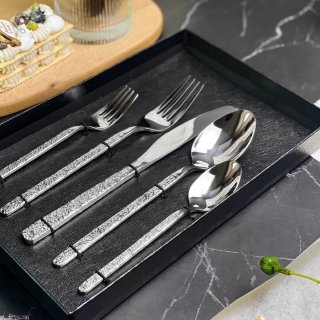 Bestekset RVS Chrome Zilverkleurig 5-delig 1-persoons