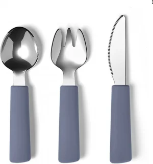 Bestekset Siliconen RVS Blue Dusk 13/14 cm