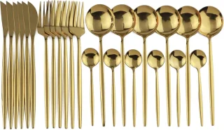 Betaalbare Goederen® Bestekset 24-delig Goud