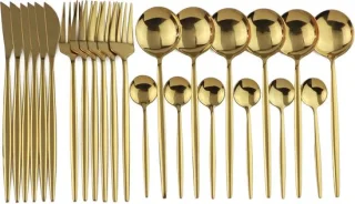 Betaalbare Goederen® Bestekset 24-delig Goud