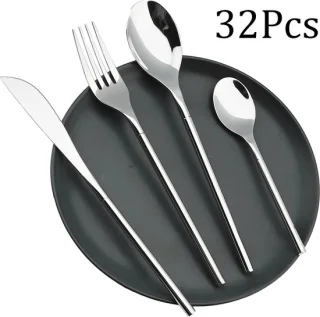 Betaalbare Goederen® Bestekset 32-delig (12-persoons) Silver