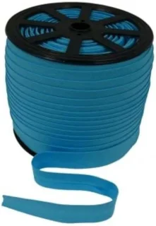 Biaisband 100% katoen 18mm turkooisblauw