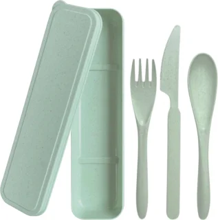 Bio-based Campingbestekset Groen