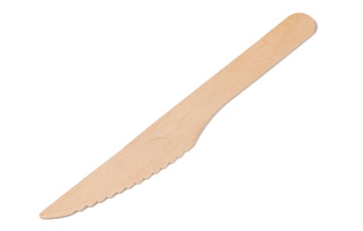 Biodore mes hout FSC 165mm 100 stuks