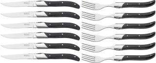 Blackwell Laguiole Steakbestek 12-delig Ebbenzwart