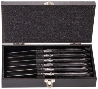 Blackwell Laguiole Steakbestek 12-delig Ebbenzwart