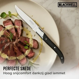 Blackwell Laguiole Steakbestek 12-delig Ebbenzwart