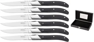 Blackwell Laguiole Steakmessen 6-delig Ebbenzwart