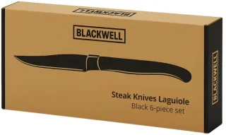 Blackwell Laguiole Steakmessen 6-delig Ebbenzwart