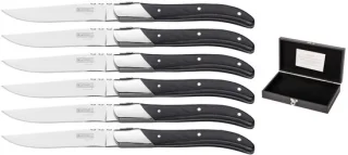 Blackwell Laguiole Steakmessen 6-delig Ebbenzwart