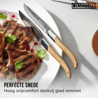 Blackwell Laguiole Steakmessen 6 st. Olijfhout