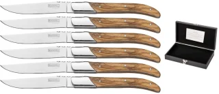Blackwell Laguiole Steakmessen Olijfhout 6-delig