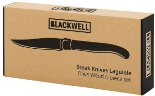 Blackwell Laguiole Steakmessen Olijfhout 6-delig