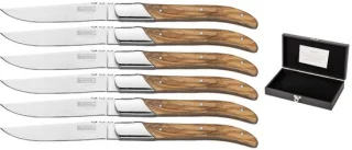 Blackwell Laguiole Steakmessen Olijfhout 6-delig