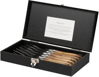 Blackwell Laguiole steakvorken 6-delig olijfhout