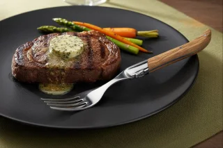 Blackwell Laguiole steakvorken 6-delig olijfhout