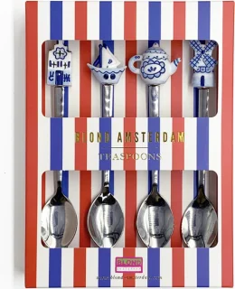 Blond Amsterdam Delfts Blond Theelepels Set 4