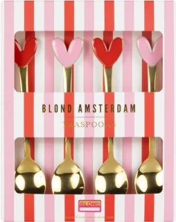 Blond Amsterdam Even Bijkletsen theelepels set van 4